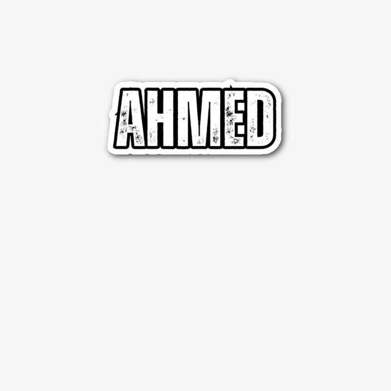 Personalized Name "Ahmed" Vintage Style