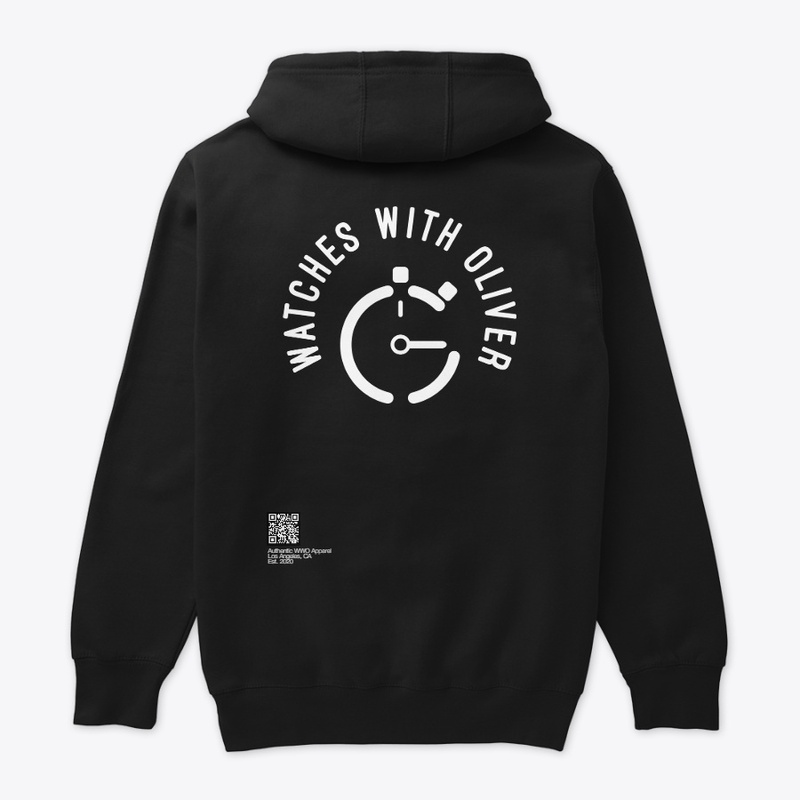 Watches with Oliver Black Unisex Hoodie