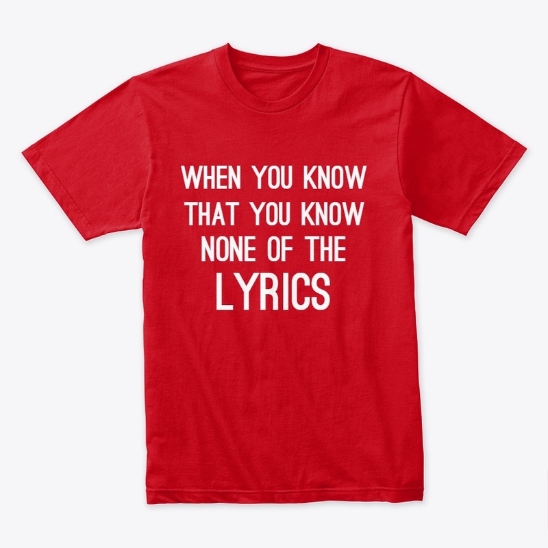 none of the lyrics