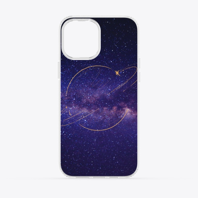 Space Starry Sky, Night Sky, Phone Case