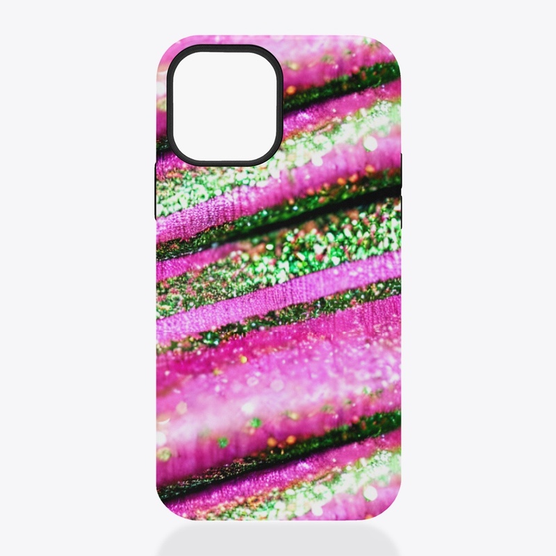Sparkly Pink and Green 3D Design 