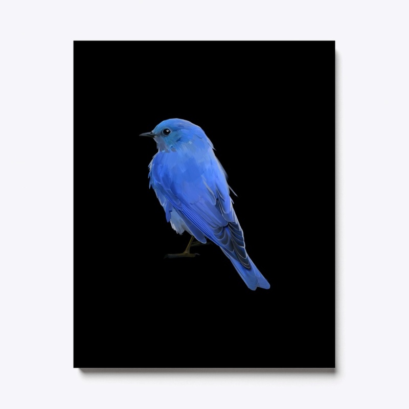 small blue bird