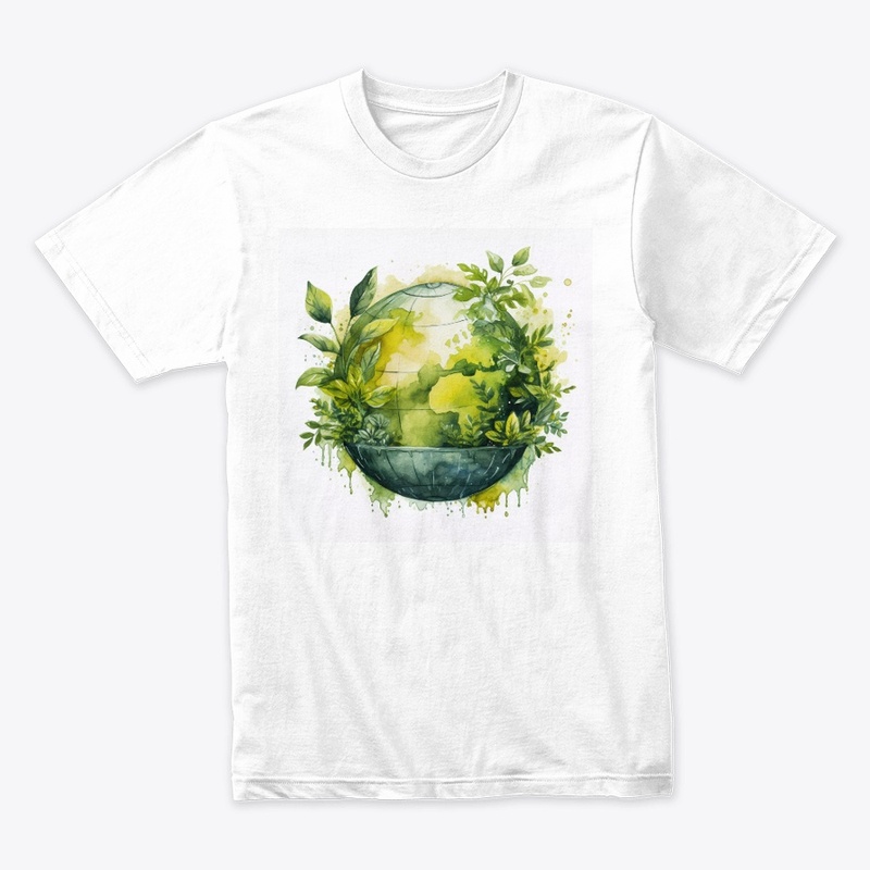 Digital art with planet earth
