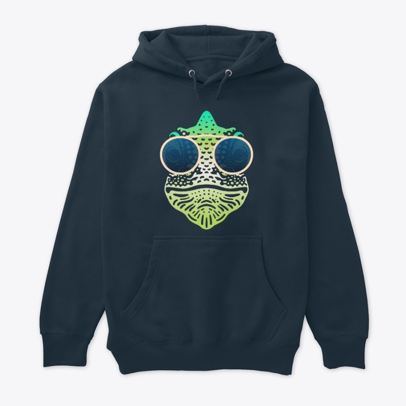 Cute Chameleon in Sunglasses (clr+sg08)