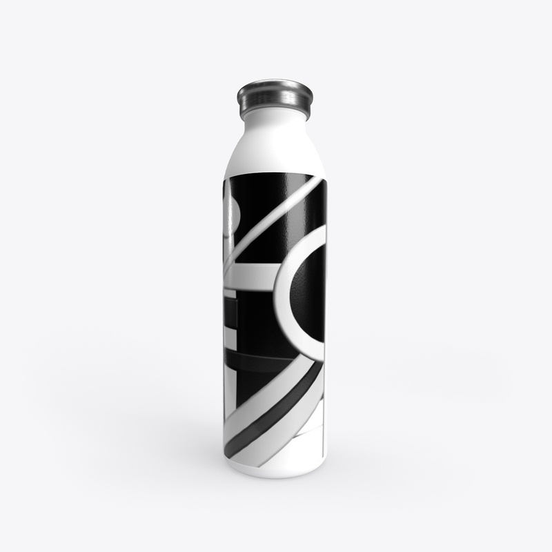 Black and White 3D Geometric 
