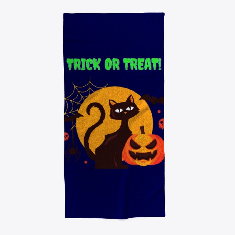 Halloween Trick or Treat Spooky Cat
