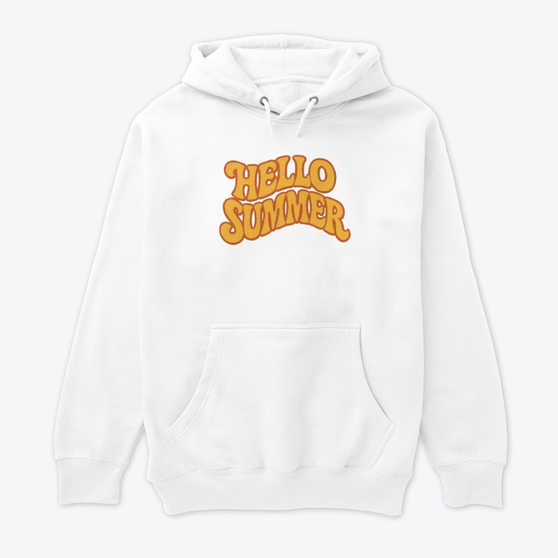 Retro "Hello Summer" Typography Design