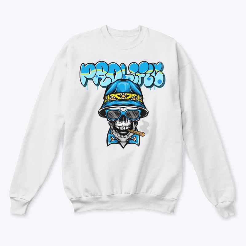 PROLIFIC GRAFFITI LOGO - SMOKING SKULL