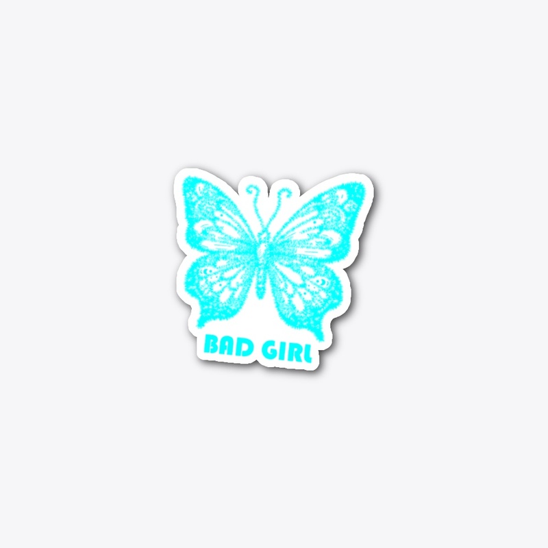 Blue Butterfly Bad Girl