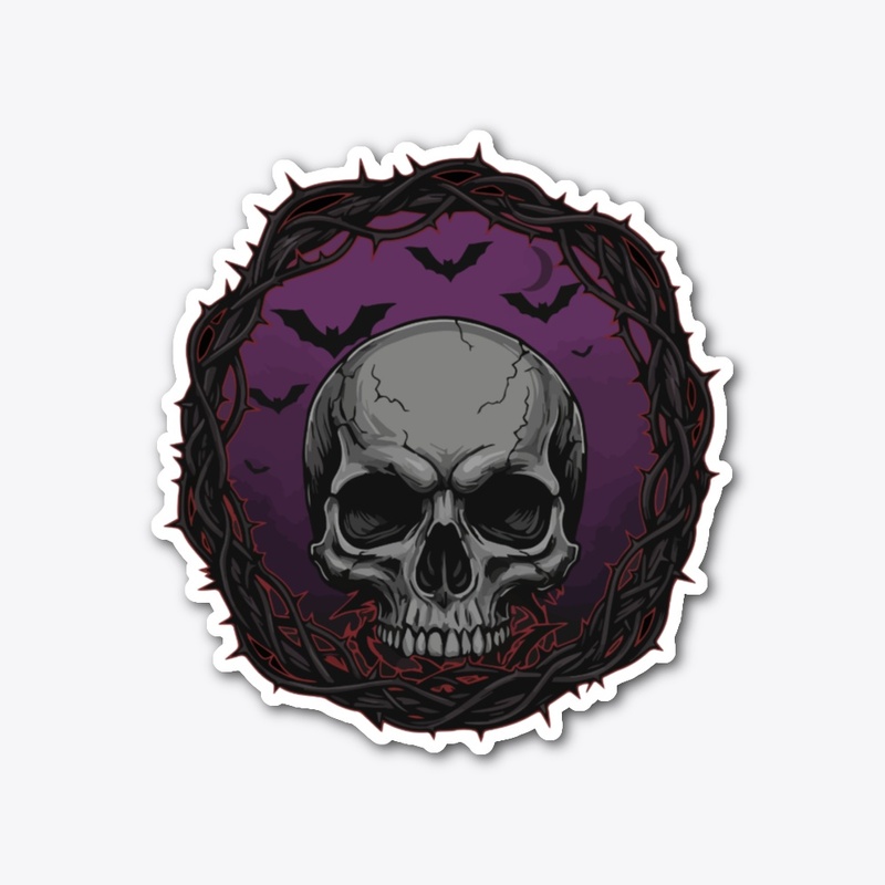 Gothic Skull – Dark Florals & Spooky