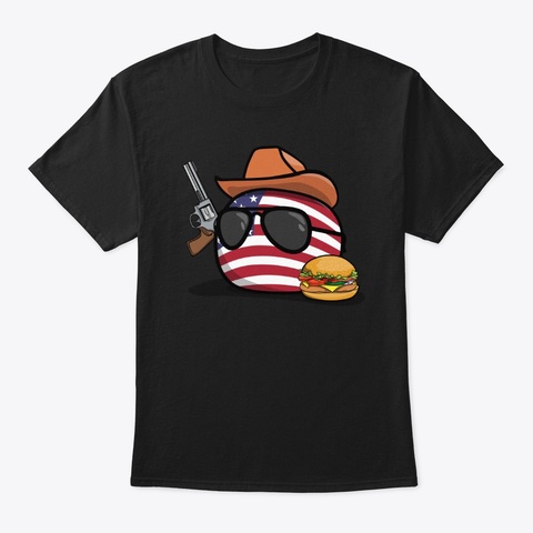 America Black Camiseta Front