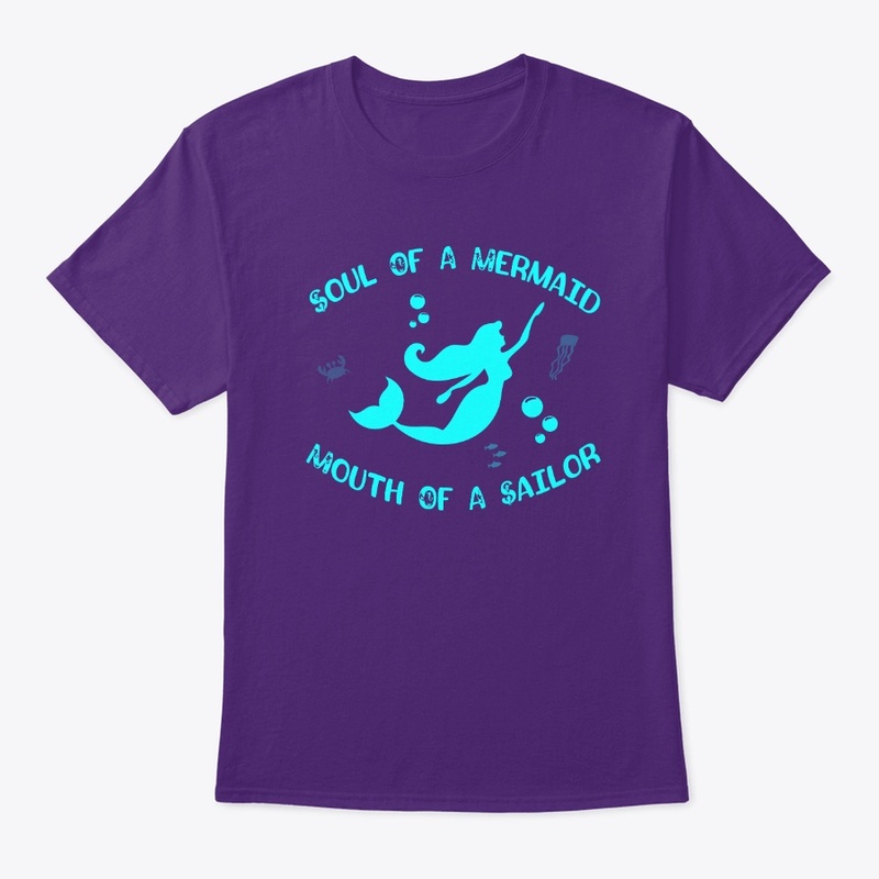 Mermaid Sailor Mouth Funny Cute Tee 