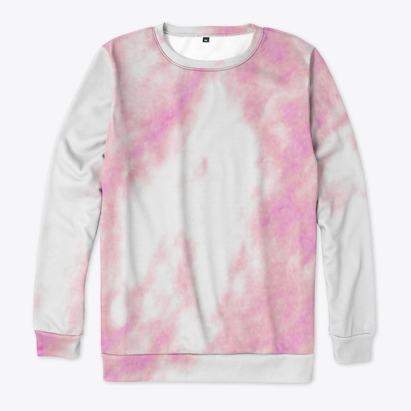 pink marble on white