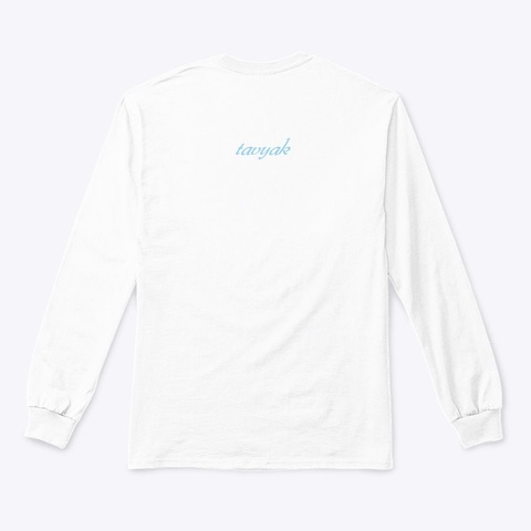 Kayak Fishing Apparel White T-Shirt Back