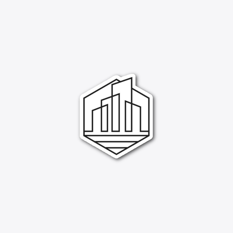 Sticker - Logo Noir Sur Fond Blanc