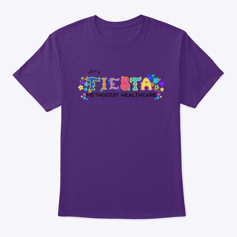 Fiesta At Methodist  Purple T-Shirt Front