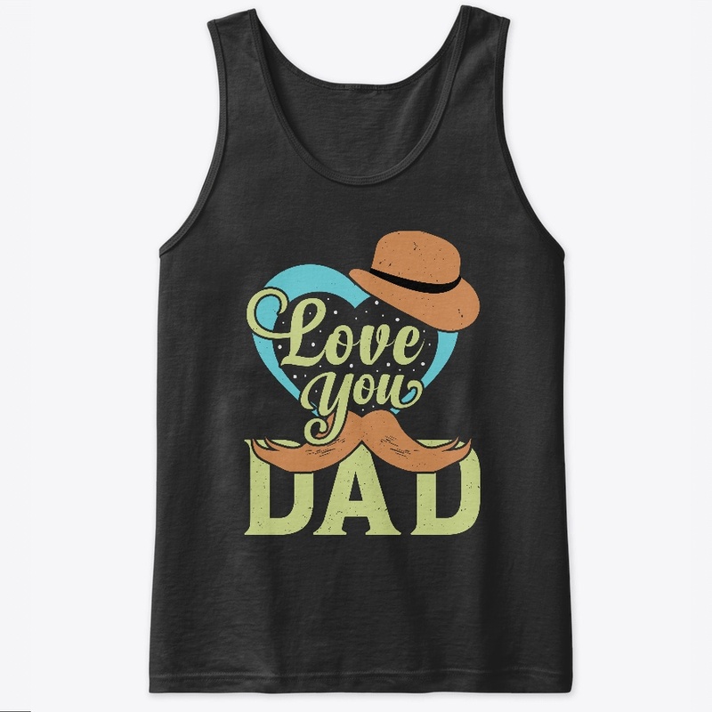 Love You Dad Retro Vintage T-shirt