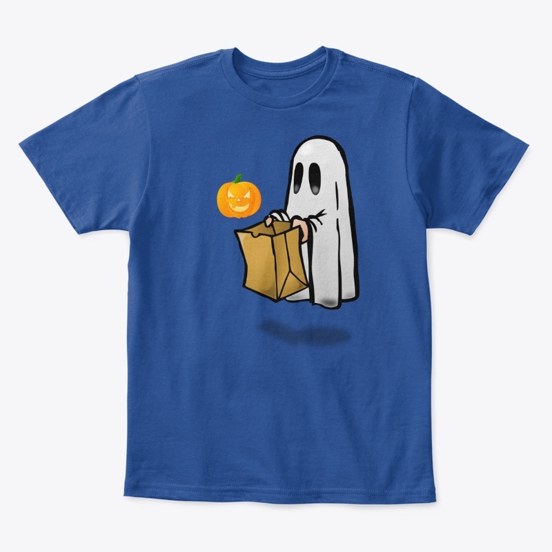 Flying Ghost Halloween Pumpkin