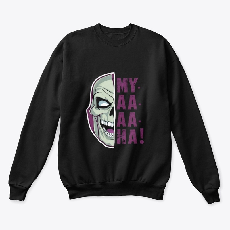 Funny Skeletor Gray Skull Evil Laughter 