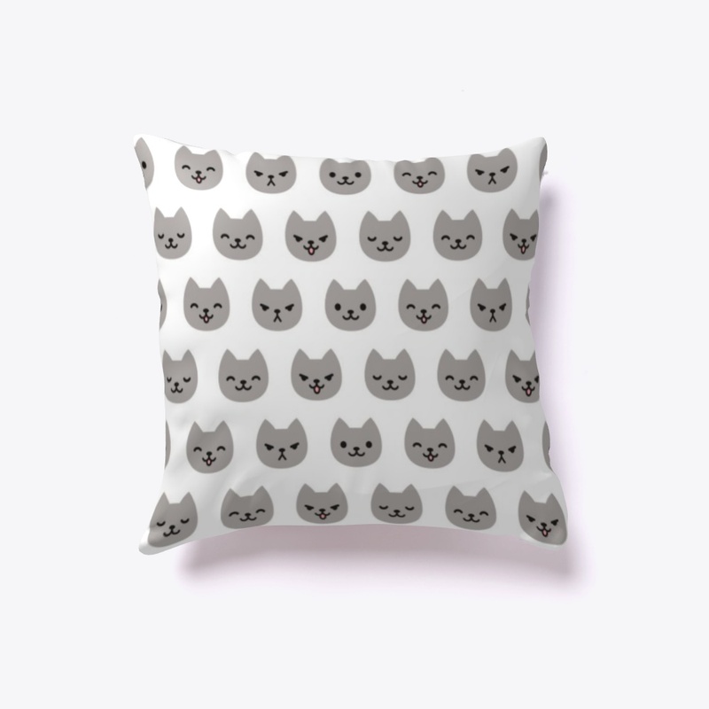 Cat Pattern Pillow