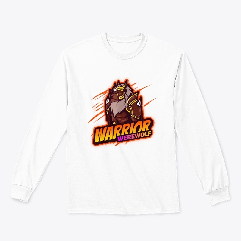 Cartoon logo design: warrior werewolf