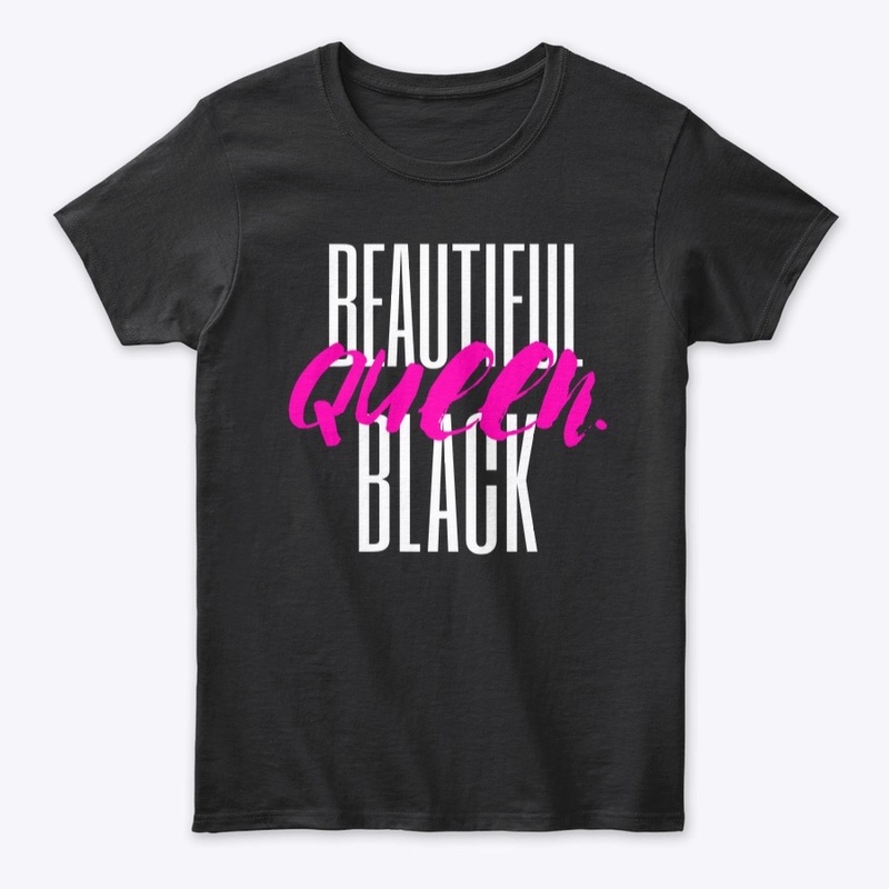  Beautiful Black Queen (White Letters)