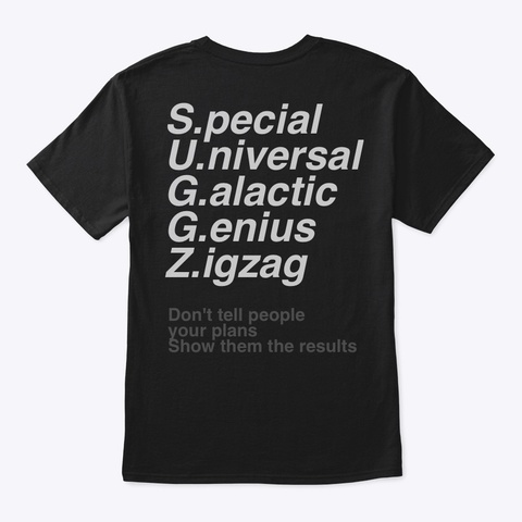 Suggz Black Camiseta Back