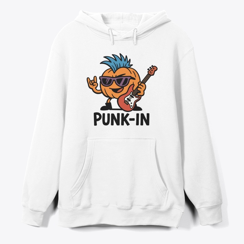 Cartoon Punk Rock Pumpkin Halloween