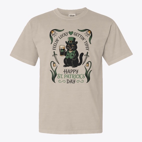 Feelin Lucky For St Patrick's Day Ivory T-Shirt Front