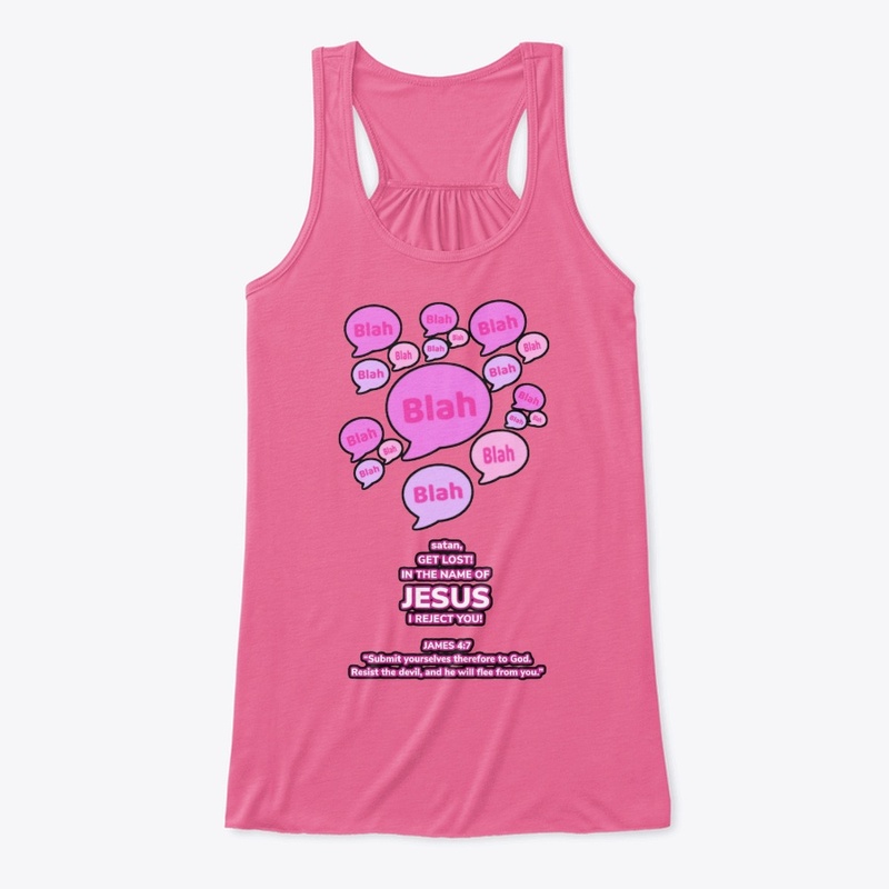 In JESUS Name, satan I reject you (pink)