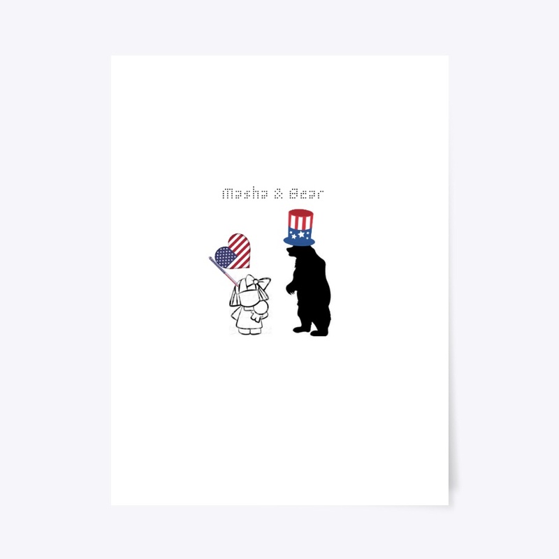 Masha & Bear Happy Independence day Tee!