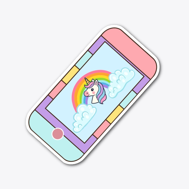UNICORN PHONE STICKER
