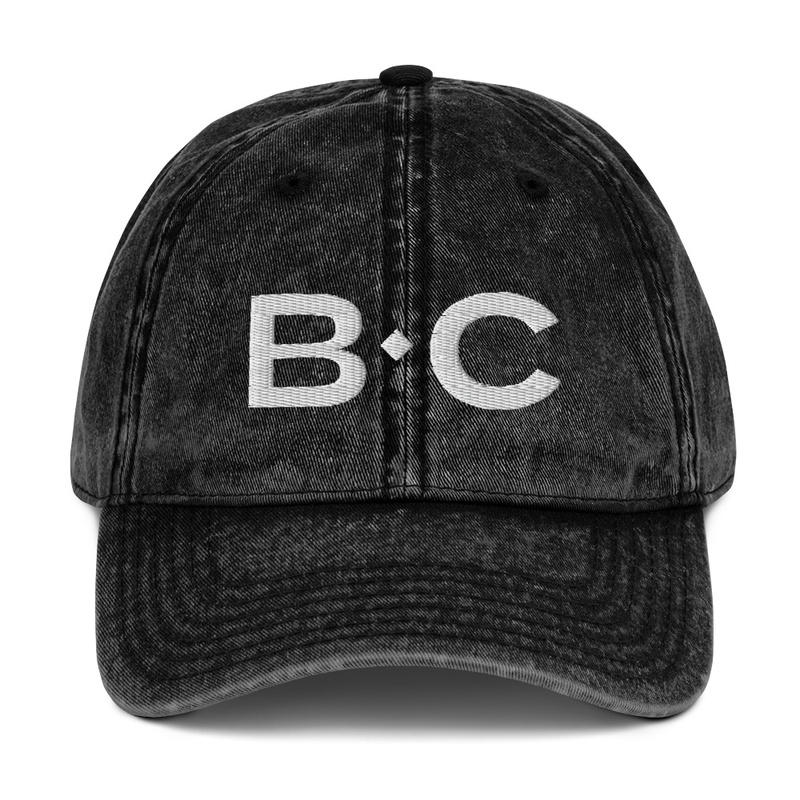 BC Monogram Logo Vintage Hat