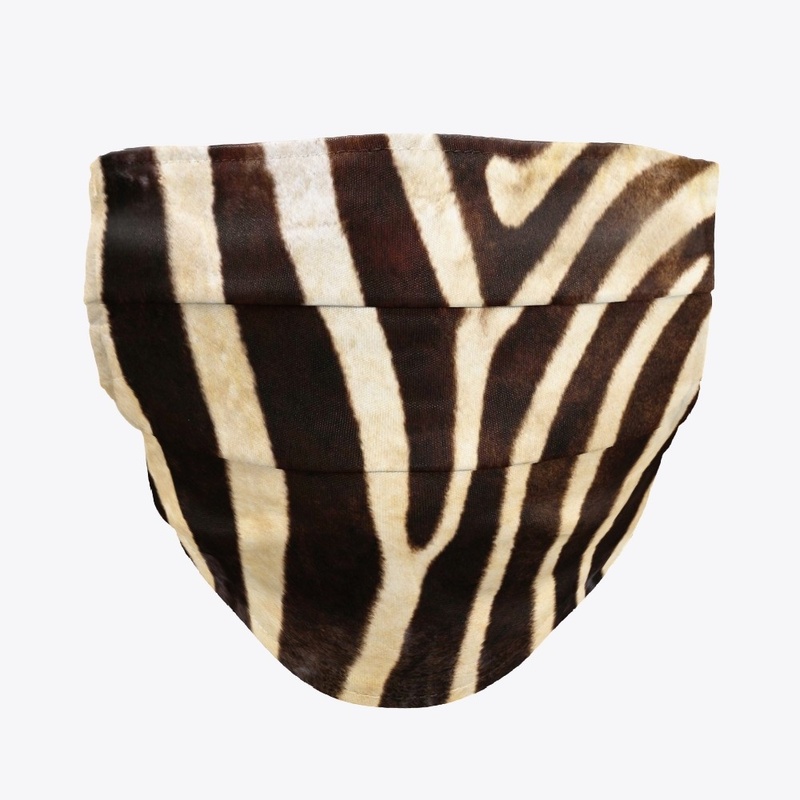 Zebra skin pattern mask