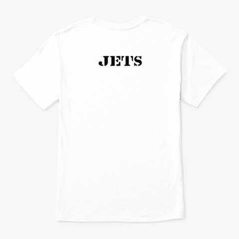 Jets Stuff White áo T-Shirt Back