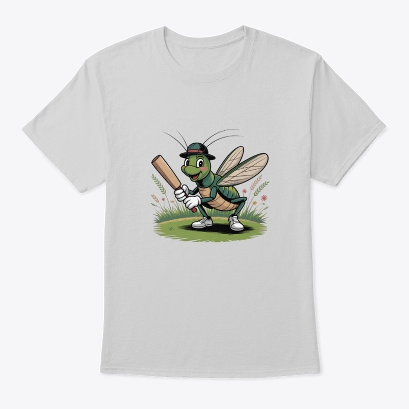 Cricket Cartoon T-shirt design 