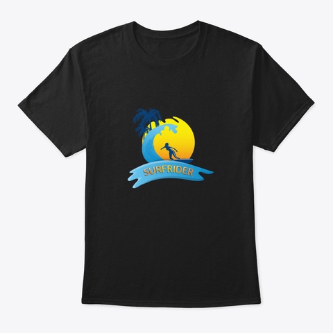 Surfrider Black T-Shirt Front
