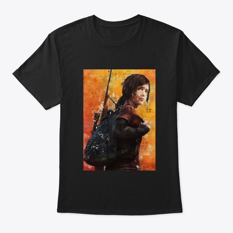 Last Of Us Ellie Black T-Shirt Front