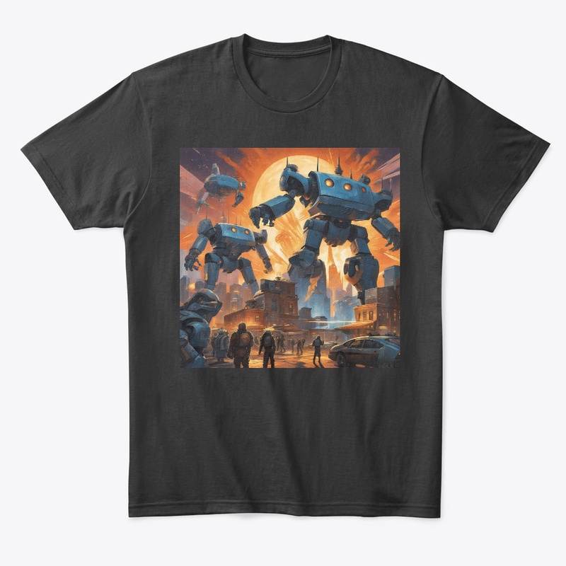 Large robot t-shirt