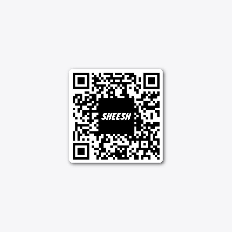 SHEESH QR CODE STICKER