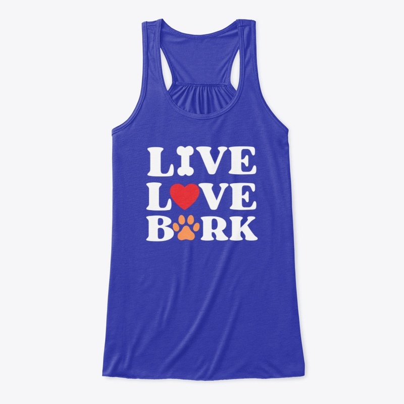 Live Love Bark Dog Lovers Dark Shirts