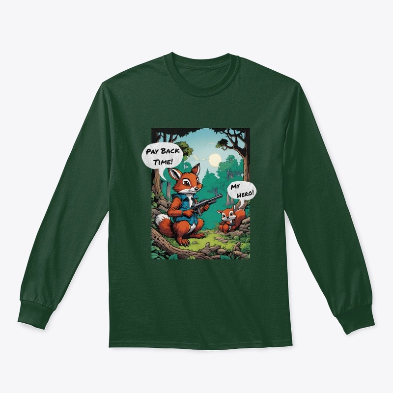 Funny Woodland Animal Cartoon Comic Art 