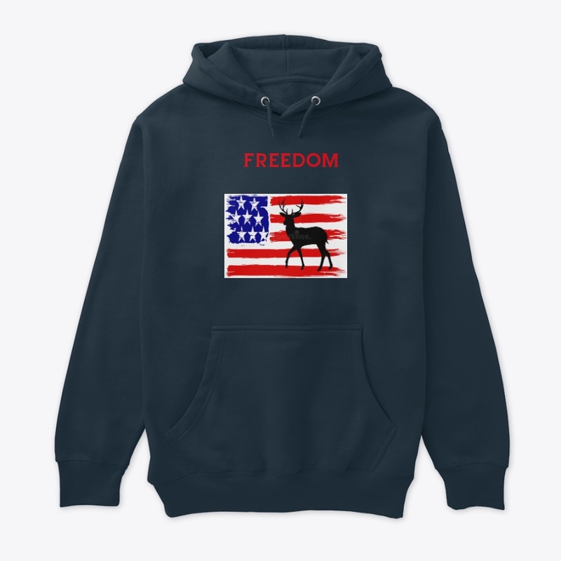 freedom deer flag