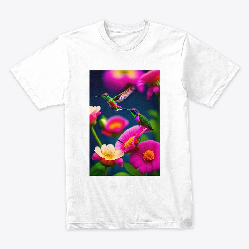 "Hummingbirds in Bloom"