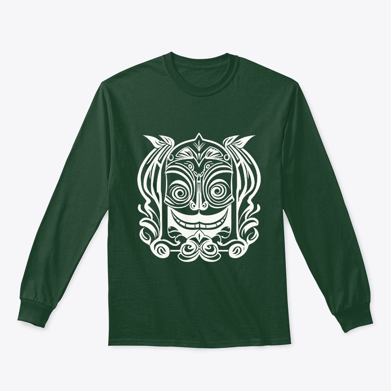 Smiling Face Tribal Design
