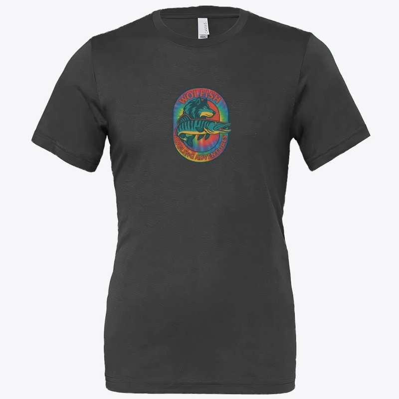 Tie-Die Wolfish logo muskellunge 