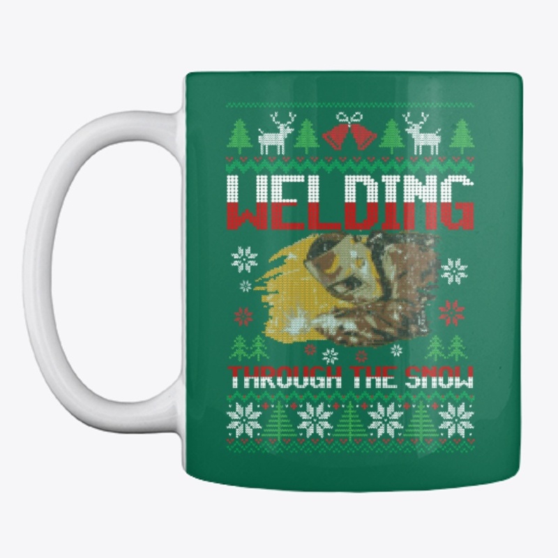 Welder Welding Through The Snow