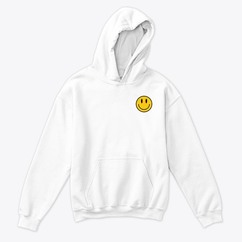 Happygood Hoddie White T-Shirt Front