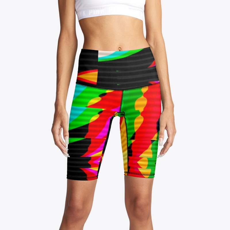 Multicolor Glitch Geometric Patter
