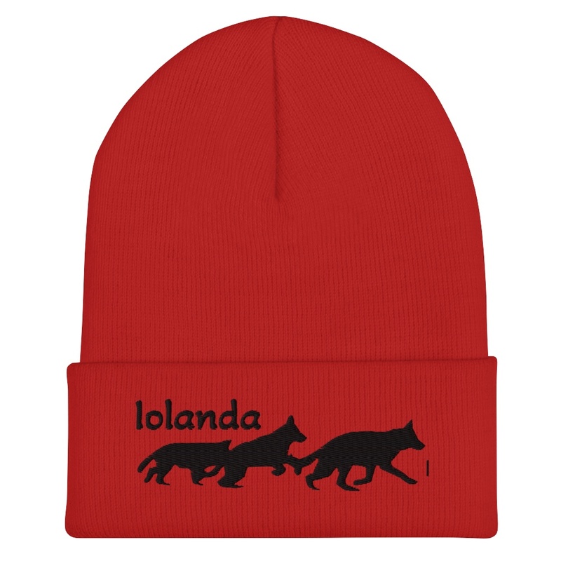 Beanie Three Dogs on the March - Red